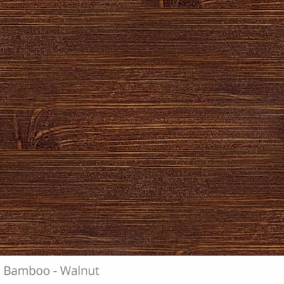 Persiana Horizontal 50mm Madeira Bamboo com Fita Decorativa