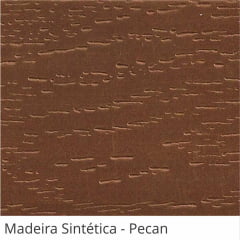 Persiana Horizontal 50mm Madeira Sintética com Ranhuras