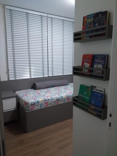 Persiana Horizontal 50mm Madeira Sintética Pintura Especial com Fita Decorativa