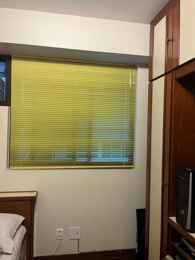 Persiana Horizontal Alumínio Amarela Coleção 25mm Cor 009