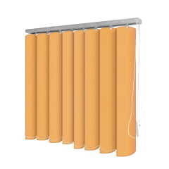 Persiana Vertical Amarela PVC Coleção Soft Cor Mostarda 