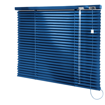 Persiana Horizontal Alumínio Azul Escuro Coleção 25mm Blackout Cor 057 