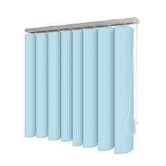 Persiana Vertical Azul PVC Coleção Basic Cor Acqua 