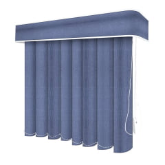 Persiana Vertical Azul PVC Coleção Urban Cor Royal
