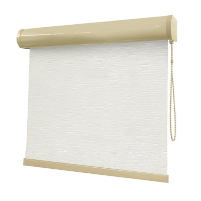 Cortina Rolô Off White Tecido Translúcido Coleção Tohu Cor Ivory
