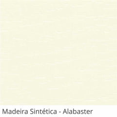 Persiana Horizontal Madeira Bege Coleção Sintética 50mm com Ranhuras Cor Alabaster
