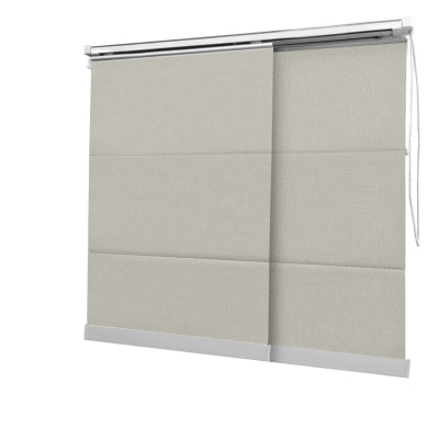 Cortina Painel Bege Tecido Blackout Coleção Ducatti Cor Cream