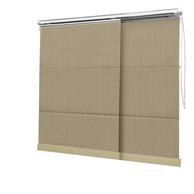 Cortina Painel Bege Tecido Blackout Coleção Picasso Cor Beige
