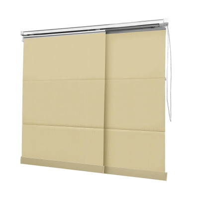 Cortina Painel Bege Tecido Blackout Coleção Pinpoint Cor Beige