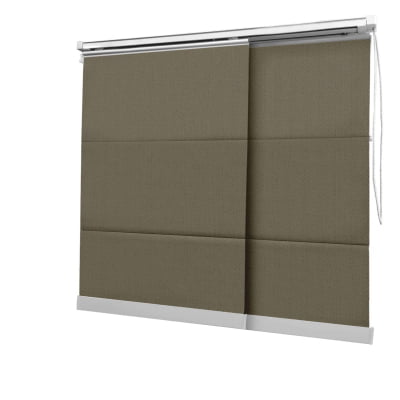 Cortina Painel Bege Tecido Blackout Coleção Singular Cor Mushroom