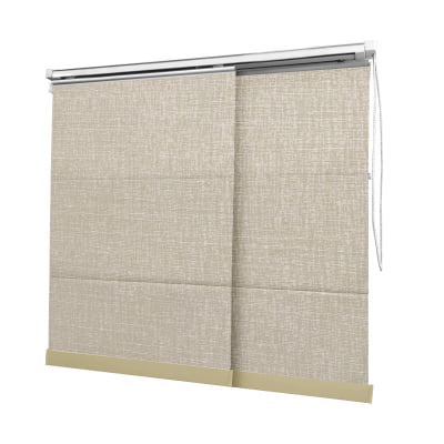 Cortina Painel Bege Tecido Blackout Coleção Stucco Cor Sand