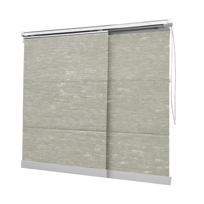 Cortina Painel Bege Tecido Blackout Coleção Tohu Cor Dark Mescla