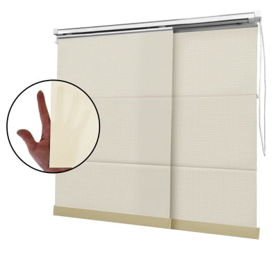 Cortina Painel Bege Tecido Tela Solar Coleção Screen 3% Cor Beige