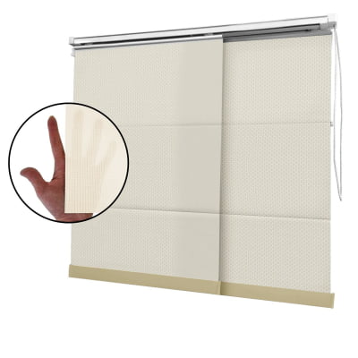 Cortina Painel Bege Tecido Tela Solar Coleção Screen 5% Cor Beige