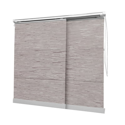 Cortina Painel Bege Tecido Translúcido Coleção Tohu Cor Dark Mescla