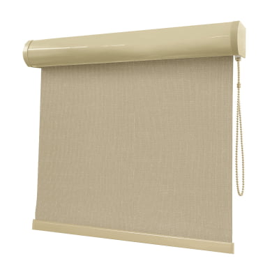 Cortina Rolô Bege Tecido Blackout Coleção Picasso Cor Beige