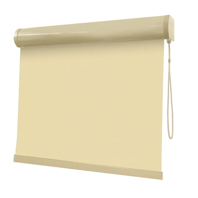 Cortina Rolô Bege Tecido Blackout Coleção Pinpoint Cor Beige