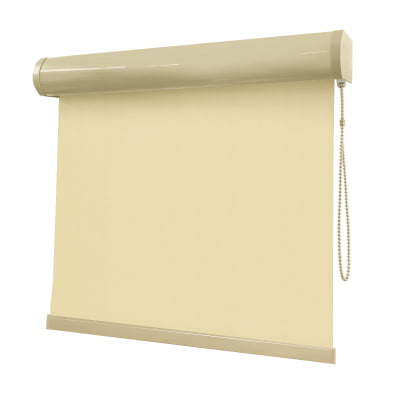 Cortina Rolô Bege Tecido Blackout Coleção Pinpoint Cor Beige