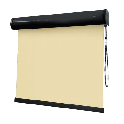 Cortina Rolô Bege Tecido Blackout Coleção Pinpoint Cor Beige