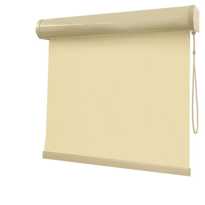 Cortina Rolô Bege Tecido Blackout Coleção Pinpoint Cor Beige