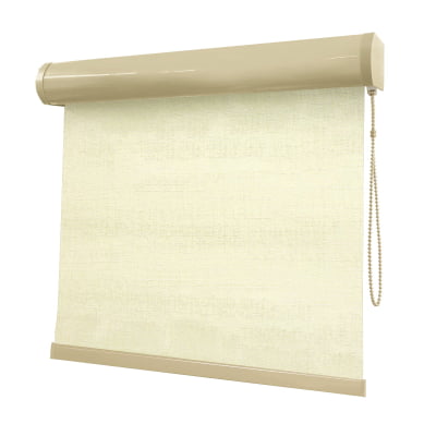 Cortina Rolô Bege Tecido Blackout Coleção Stucco Cor Linen