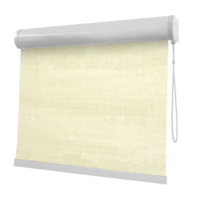 Cortina Rolô Bege Tecido Blackout Coleção Stucco Cor Linen