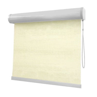 Cortina Rolô Bege Tecido Blackout Coleção Stucco Cor Linen