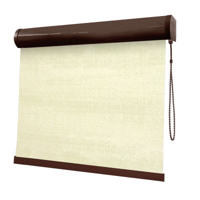 Cortina Rolô Bege Tecido Blackout Coleção Stucco Cor Linen