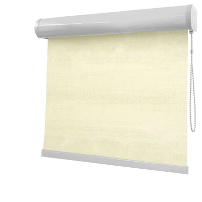 Cortina Rolô Bege Tecido Blackout Coleção Stucco Cor Linen