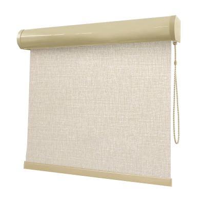 Cortina Rolô Bege Tecido Blackout Coleção Stucco Cor Sand
