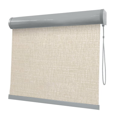 Cortina Rolô Bege Tecido Blackout Coleção Stucco Cor Sand