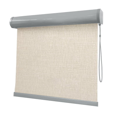 Cortina Rolô Bege Tecido Blackout Coleção Stucco Cor Sand