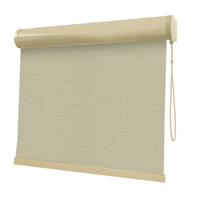 Cortina Rolô Bege Tecido Blackout Coleção TJ5661 Cor Beige