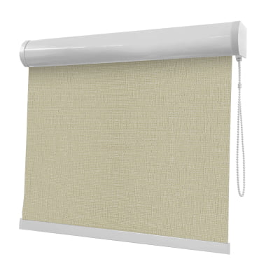 Cortina Rolô Bege Tecido Blackout Coleção TJ5661 Cor Beige