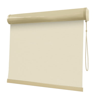 Cortina Rolô Bege Tecido Tela Solar Coleção Screen 1% Cor Beige