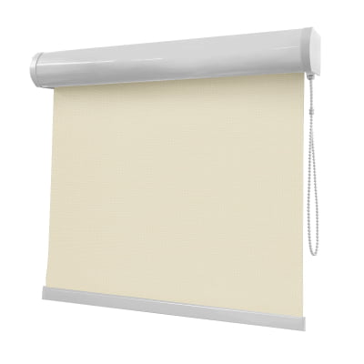 Cortina Rolô Bege Tecido Tela Solar Coleção Screen 1% Cor Beige