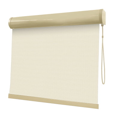 Cortina Rolô Bege Tecido Tela Solar Coleção Screen 3% Cor Beige