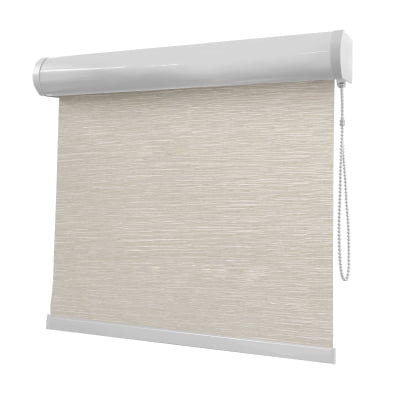 Cortina Rolô Bege Tecido Translúcido Coleção Nápoles Cor Beige