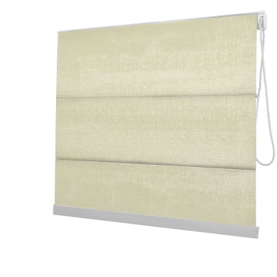 Cortina Romana Bege Tecido Blackout Coleção Stucco Cor Linen