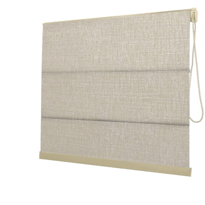 Cortina Romana Bege Tecido Blackout Coleção Stucco Cor Sand