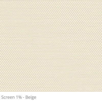 Cortina Romana Bege Tecido Tela Solar Coleção Screen 1% Cor Beige