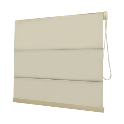 Cortina Romana Bege Tecido Tela Solar Coleção Screen 1% Cor Beige