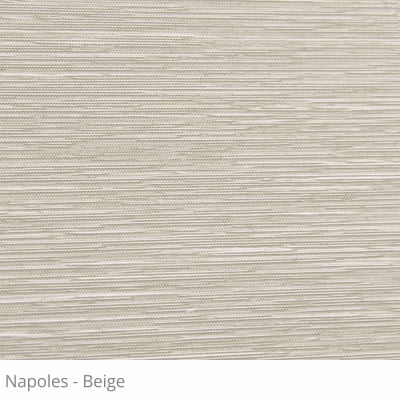 Cortina Romana Bege Tecido Translúcido Coleção Nápoles Cor Beige