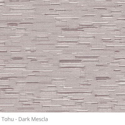 Cortina Romana Bege Tecido Translúcido Coleção Tohu Cor Dark Mescla