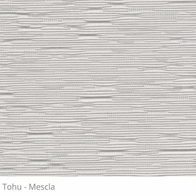 Cortina Romana Bege Tecido Translúcido Coleção Tohu Cor Mescla