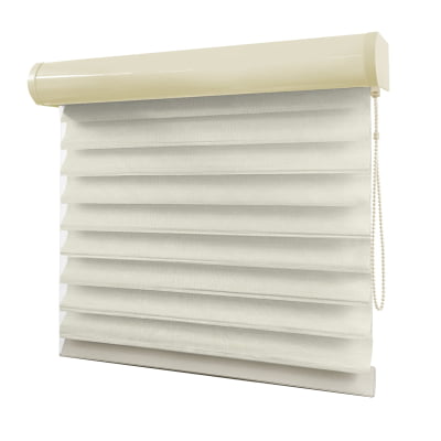 Cortina Shagrilá Bege Tecido Semi Blackout Cor Cream