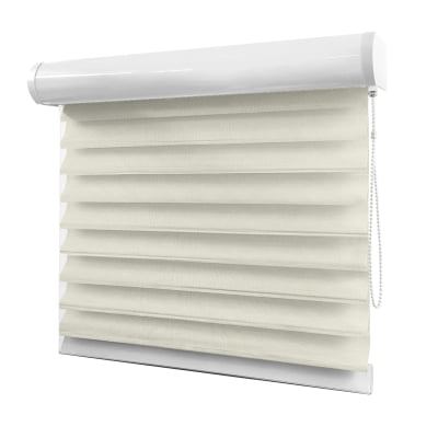 Cortina Shagrilá Bege Tecido Semi Blackout Cor Cream