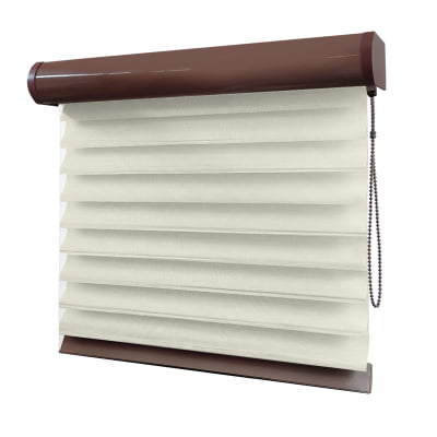 Cortina Shagrilá Bege Tecido Semi Blackout Cor Cream