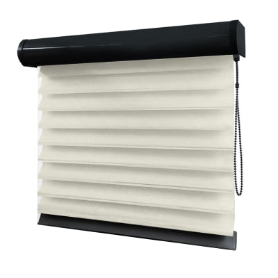 Cortina Shagrilá Bege Tecido Semi Blackout Cor Cream