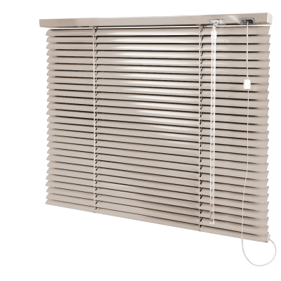 Persiana Horizontal Alumínio Bege Coleção 25mm Cor 031
